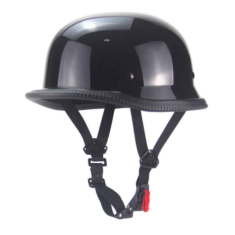 biker access half helmet Motorcycle Open Face DOT Approved in compartments designed to encompass audio enhancement equipment Retro All Seasons Half Face