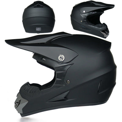 All-weather Off-Road Motorcycle Helmet MX Dirt Bike Racing Helmet - Matte Black