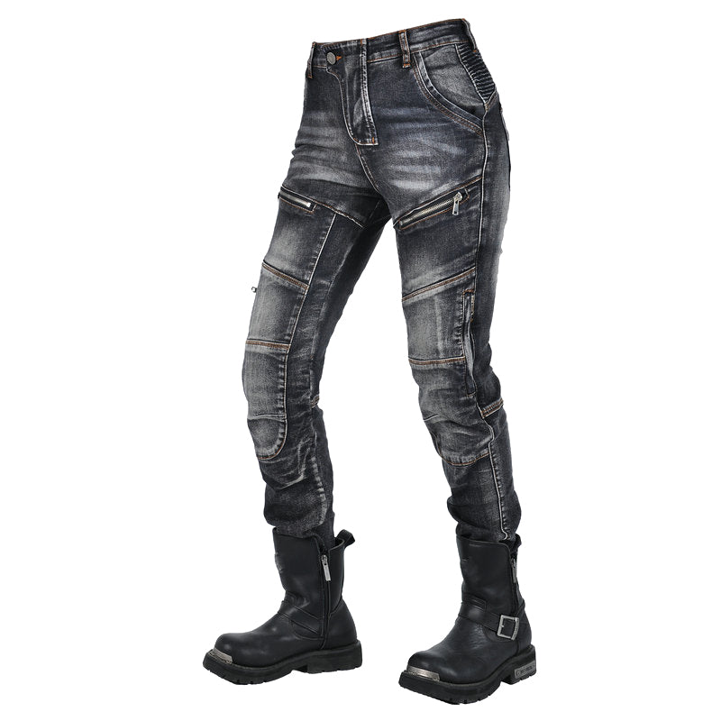 Women Motorcycle K-2 Stretch Denim Riding Jeans