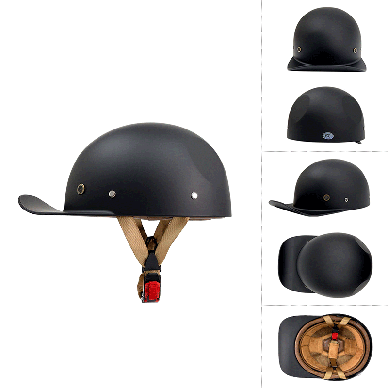 All-Season Baseball Cap Half Face Helmet – Biker Forward