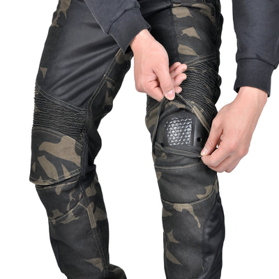 Adventure 4 Men Biker Jeans with CE Armor Protector - Camo