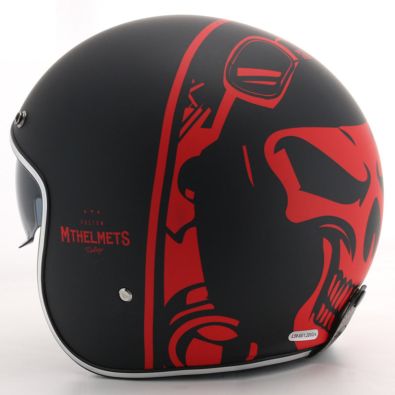 Mt Helmets Le Mans 2 SV Open Face Motorcycle Helmet - Red