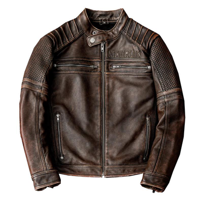 Harley Stand Collar Motorcycle Leather Jacket