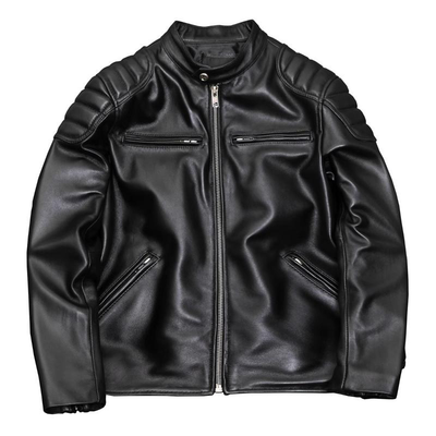 Casual Motorcycle Genuine Leather Jacket