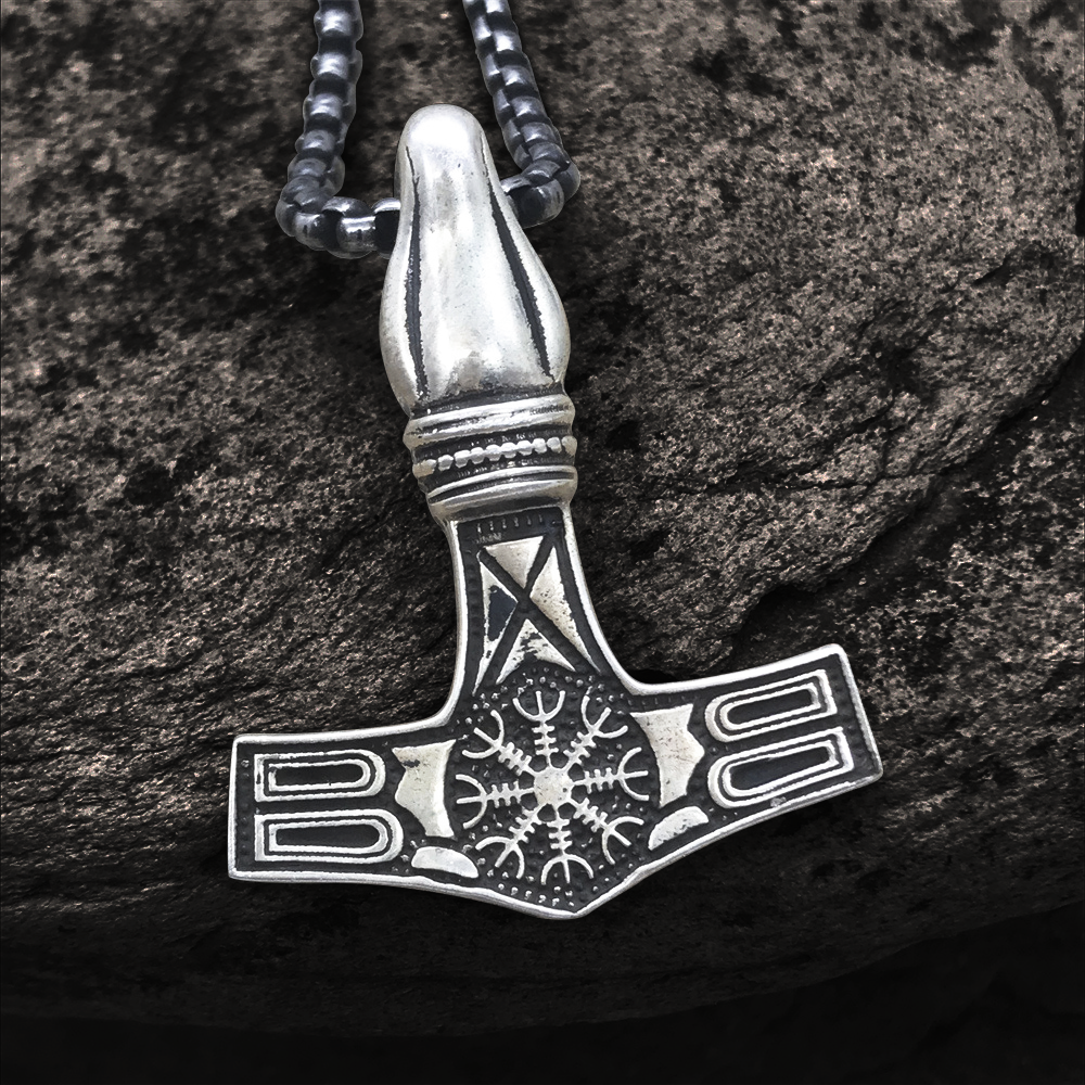 925 Silver Anchor Viking Pendant