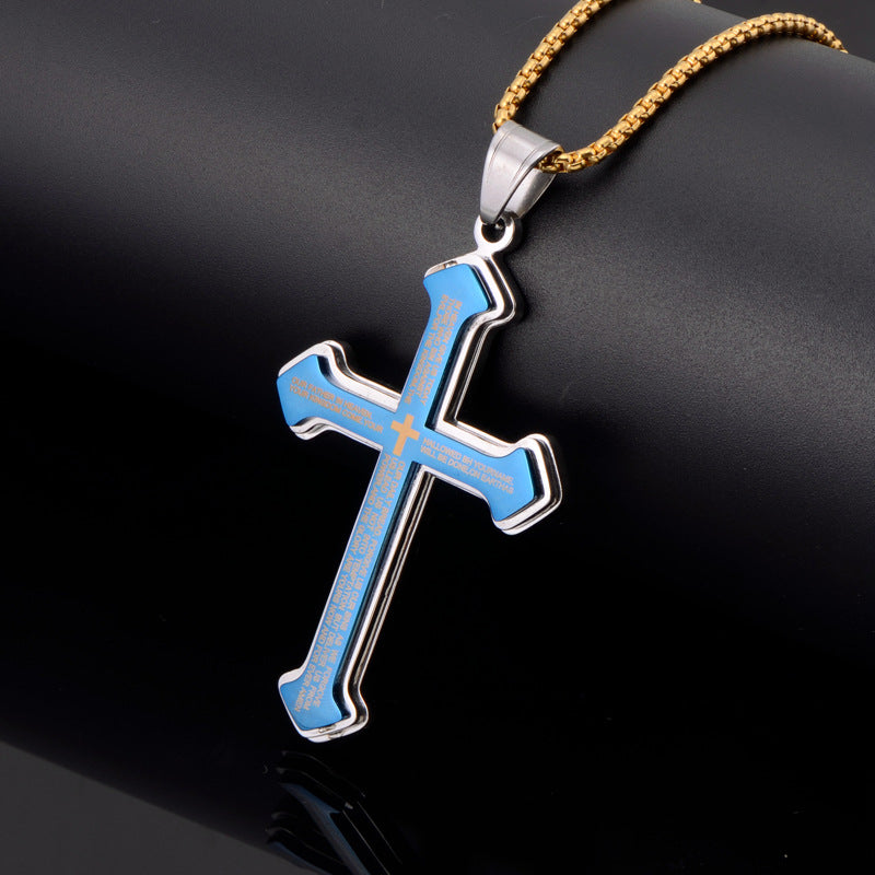 English Cross Christain Pendant
