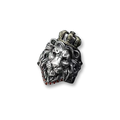 S925 Silver Lion King Ring