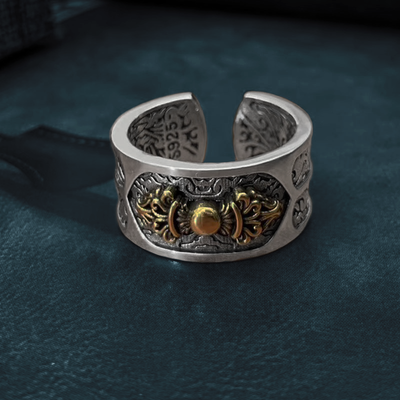S925 Silver Vajra Pestle Ring