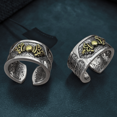 S925 Silver Vajra Pestle Ring