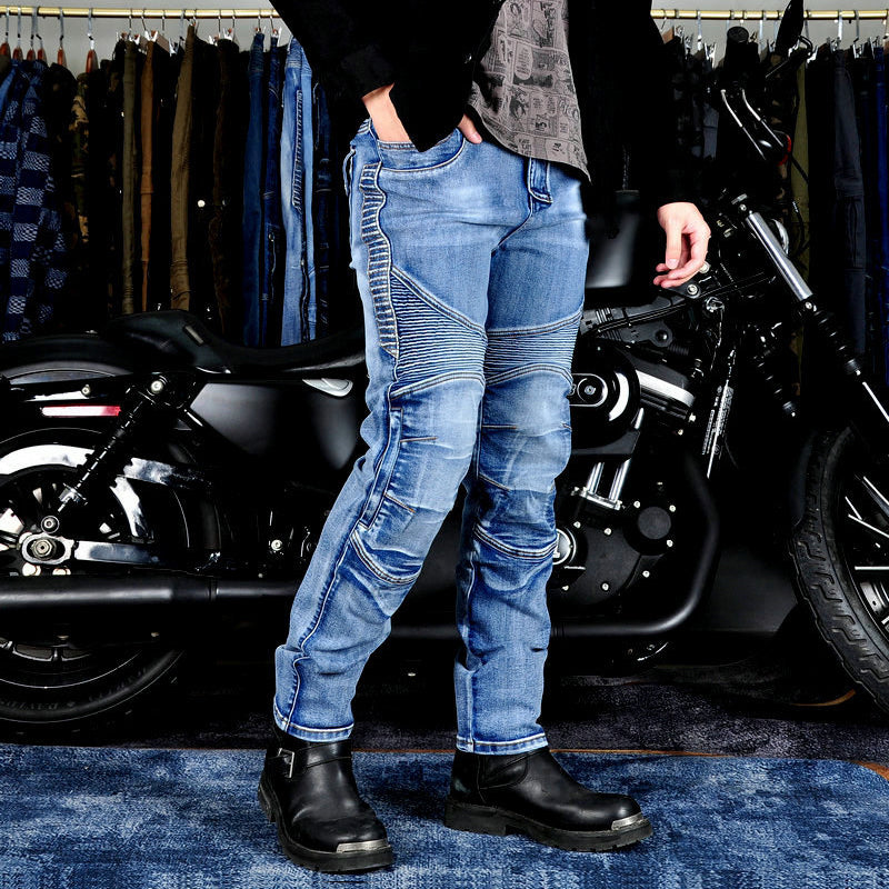 Men's Motorcycle Kevlar Tear-Resistant Denim Jeans