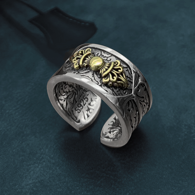 S925 Silver Vajra Pestle Ring