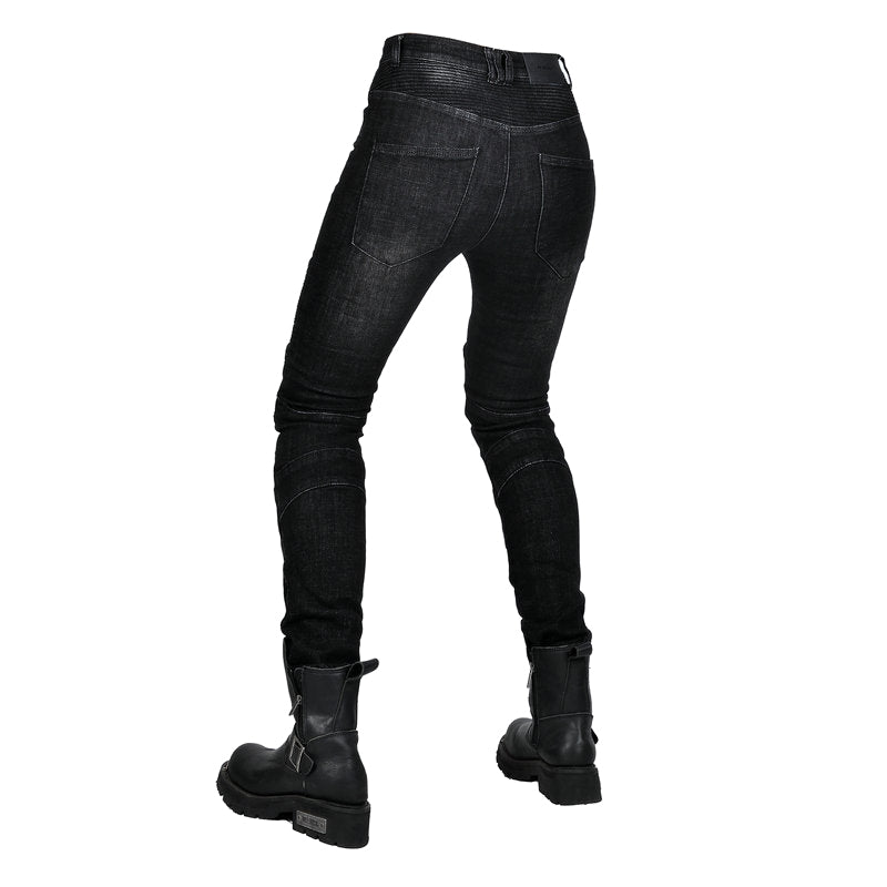 Women Motorcycle Retro Casual Anti-Fall Denim Riding Jeans