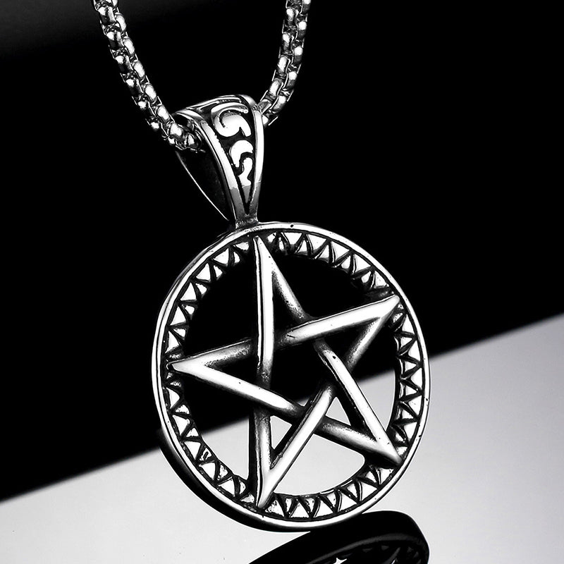 Pentagram Hollow Pendant