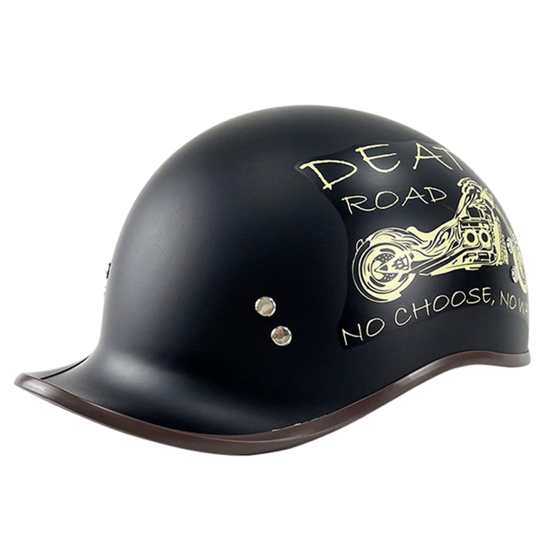 coolest motorcycle half helmets Cool Scoop Retro Motorcycle Half Face Helmet – Biker Forward