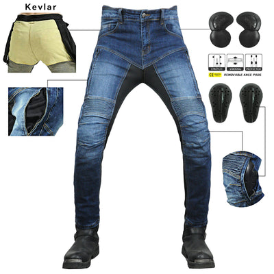 K-1 High Waist Kevlar Summer Jeans With Protection Gear