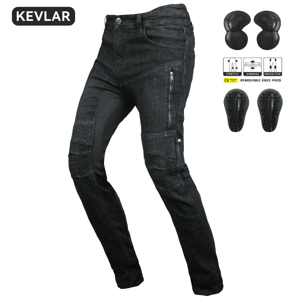 K-1 High Waist Kevlar Summer Jeans With Protection Gear