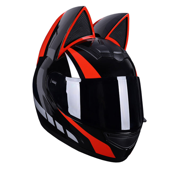 cat helmet for motorcycle Cover attach the small magnetic nubs to your helmet so you can easily add Women Cat Ears Motorcycle Helmet