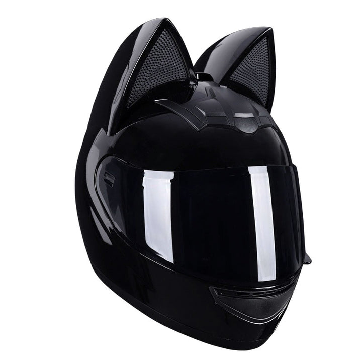black cat ear motorcycle helmet Women Cat Ears Motorcycle Helmet