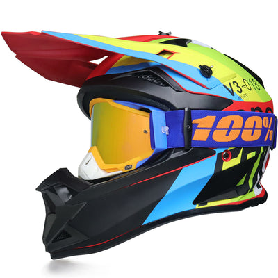 Throttle 166 Motocross Helmet with Goggles