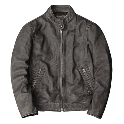 Casual Vintage Motorcycle Leather Jacket