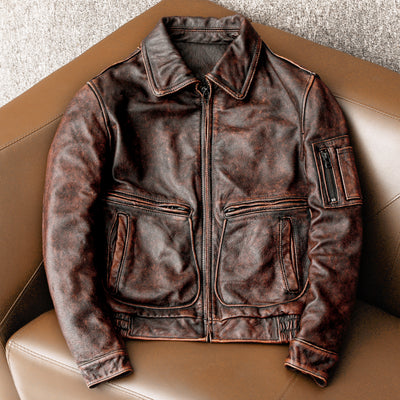Air Force 2 Motorcycle Leather Jacket