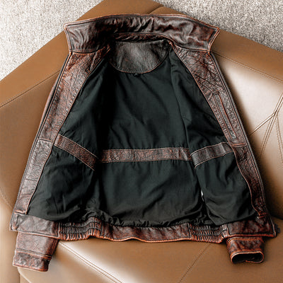 Air Force 2 Motorcycle Leather Jacket