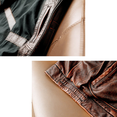 Air Force 2 Motorcycle Leather Jacket