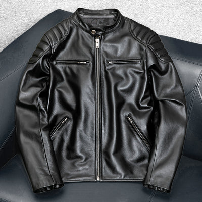 Casual Motorcycle Genuine Leather Jacket