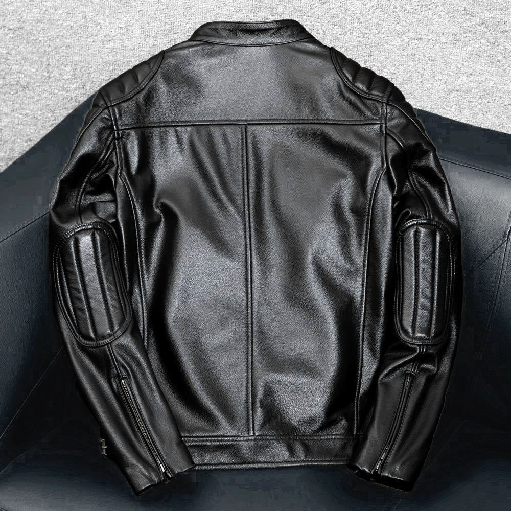 Casual Motorcycle Genuine Leather Jacket