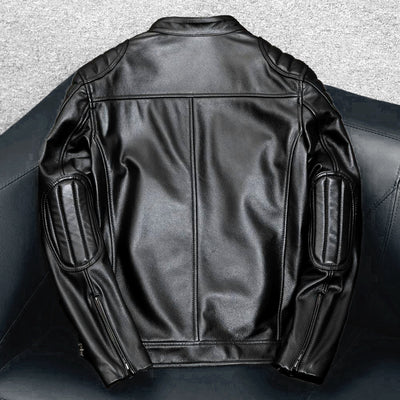 Casual Motorcycle Genuine Leather Jacket