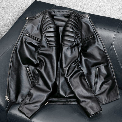 Casual Motorcycle Genuine Leather Jacket