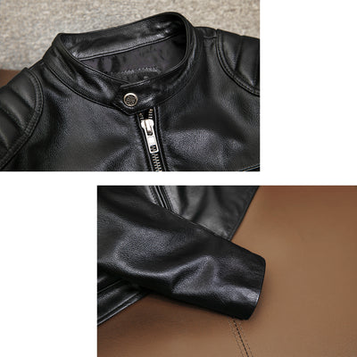 Casual Motorcycle Genuine Leather Jacket