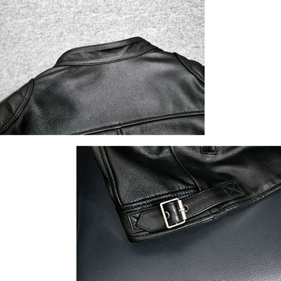 Casual Motorcycle Genuine Leather Jacket