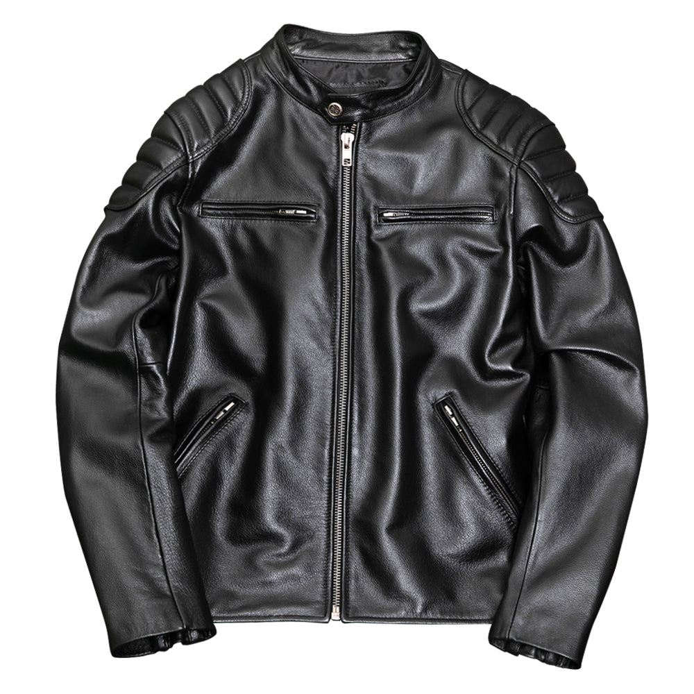 Casual Motorcycle Genuine Leather Jacket