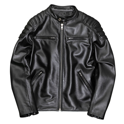 Casual Motorcycle Genuine Leather Jacket
