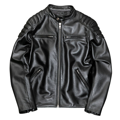 Casual Motorcycle Genuine Leather Jacket