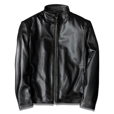 Motorcycle Casual Slim Fit Genuine Leather Jacket