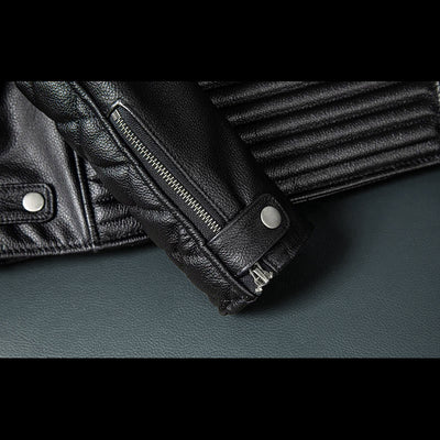 Motorcycle Autumn Winter Riding Leather Jacket