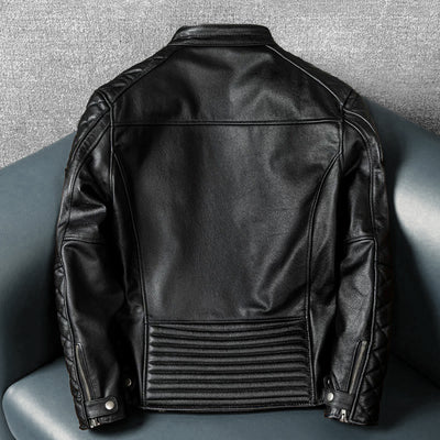 Motorcycle Autumn Winter Riding Leather Jacket