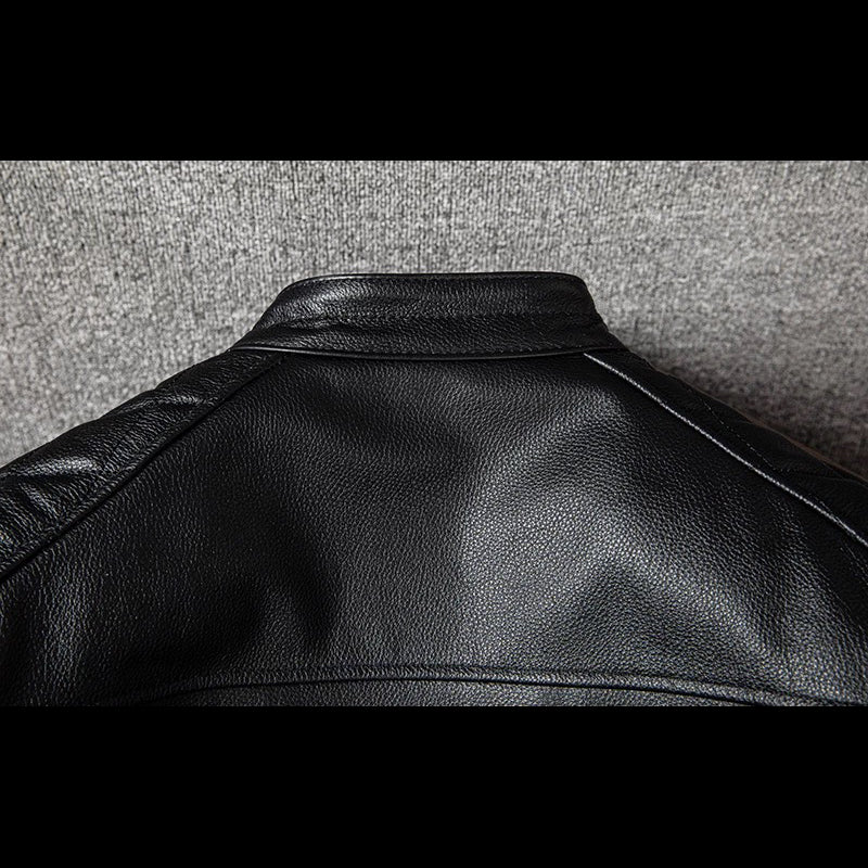 Motorcycle Autumn Winter Riding Leather Jacket