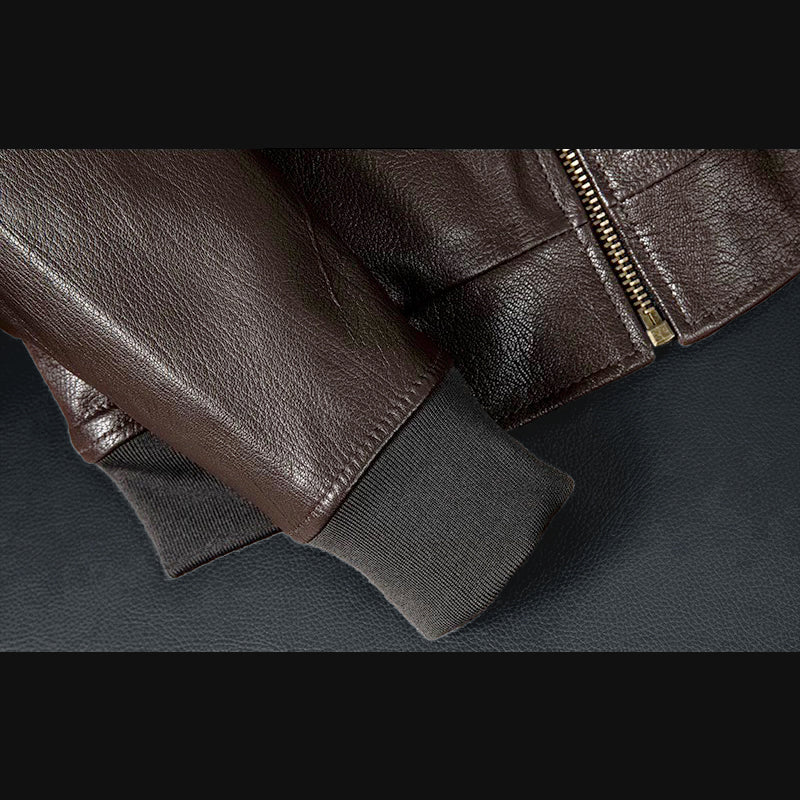 Hooded Casual Versatile Motorcycle Leather Jacket