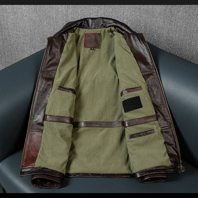 M6 Soft Cowhide Motorcycle Leather Jacket