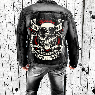 Classic Motorcycle Denim Jacket