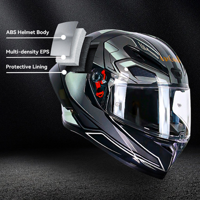 Full Face Motorcycle Helmet for Adult Men Women  P7 Dual Visor