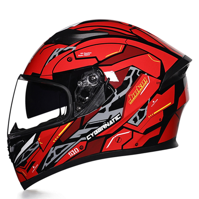 HD lens Dual lens Motorcycle Ventilated Full Face Helmet