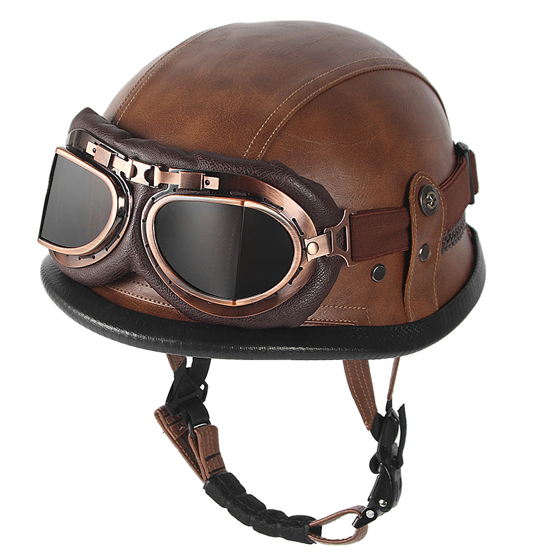 army style motorcycle helmet Retro Army Style Half Face Helmet – Biker Forward