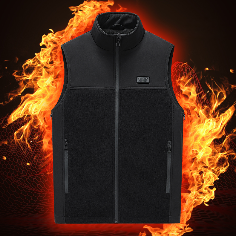 Smart Vest USB Electric Heating Fleece Couple Same Style