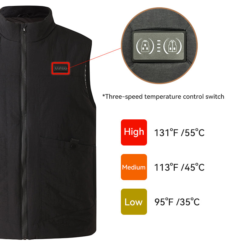 Graphene Smart Warming Vest USB Constant Temperature Electric Heating