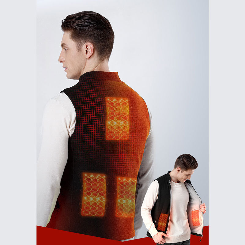 Electric Heating Vest Intelligent Charging Winter Waistcoat Unisex