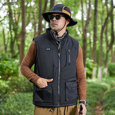 Men's Winter Casual Electric Heating Vest 10 Zones Warm Outdoor